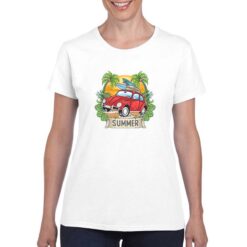 Summer t-shirt personalizzata donna digitalshirt bianco
