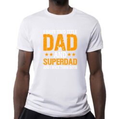Super Rock Dad t-shirt personalizzata uomo digitalshirt bianca