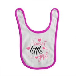 bavaglino grafica sweet little girl fuchsia digitalshirt