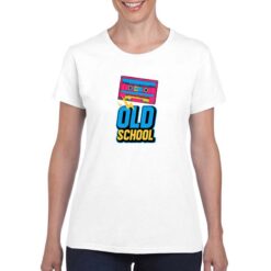 Tape old School t-shirt personalizzata donna digitalshirt bianco
