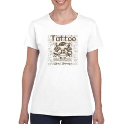 Tatoo t-shirt personalizzata donna digitalshirt bianco