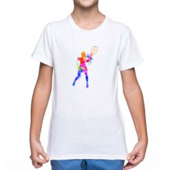Tennista Donna  t-shirt personalizzata bambino digitalshirt bianca