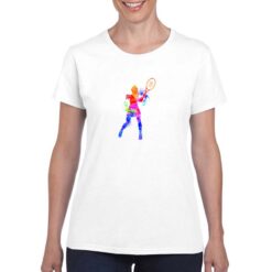 Tennista Donna  t-shirt personalizzata donna digitalshirt bianco