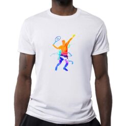 Tennista Uomo t-shirt personalizzata uomo digitalshirt bianca