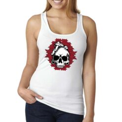 The Bandits canottiera personalizzata donna digitalshirt bianca