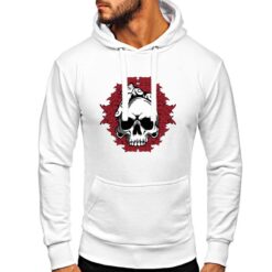 The Bandits felpa con cappuccio personalizzata uomo digitalshirt bianca