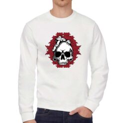 The Bandits felpa senza cappuccio personalizzata uomo digitalshirt bianca