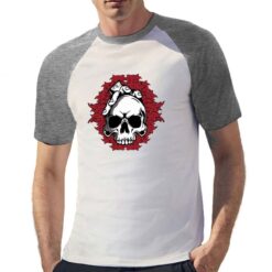 The Bandits t-shirt bicolor personalizzata uomo digitalshirt grigia