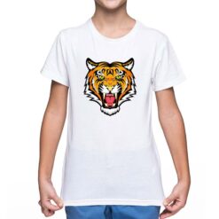 Tiger Face t-shirt personalizzata bambino digitalshirt bianca