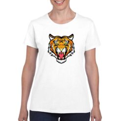 Tiger Face t-shirt personalizzata donna digitalshirt bianco