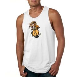 Tigre sulla Vespa canotta personalizzata uomo digitalshirt bianca