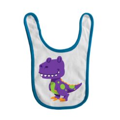 bavaglino grafica trex babies turchese digitalshirt