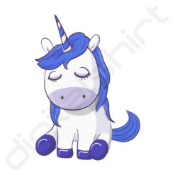 bavaglino grafica unicorno baby fuchsia digitalshirt