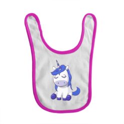 bavaglino grafica unicorno baby fuchsia digitalshirt