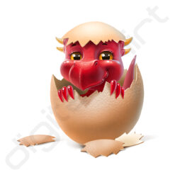 bavaglino grafica uovo dinosauro digitalshirt