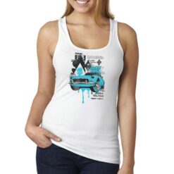 Vintage Car canottiera personalizzata donna digitalshirt bianca