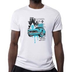Vintage Car t-shirt personalizzata uomo digitalshirt bianca