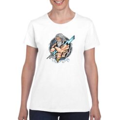 Zeus t-shirt personalizzata donna digitalshirt bianco