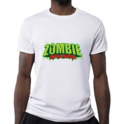 Zombie Invasion t-shirt personalizzata uomo digitalshirt bianca