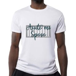 Aiuto mi Sposo t-shirt personalizzata uomo digitalshirt bianca