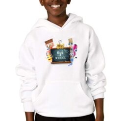 Back to School felpa con cappuccio personalizzata bambino digitalshirtbianco
