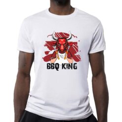 Bbq King t-shirt personalizzata uomo digitalshirt bianca