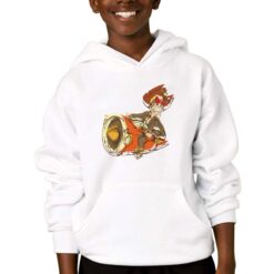 Cartoons felpa con cappuccio personalizzata bambino digitalshirtbianco