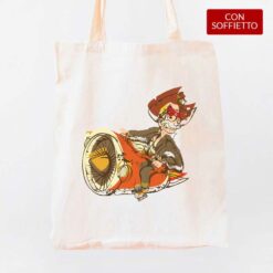 Cartoons shopper personalizzata digitalshirt cotone organico