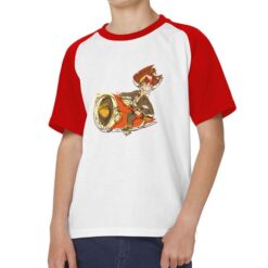 Cartoons t-shirt bicolor personalizzata bambino digitalshirt rossa