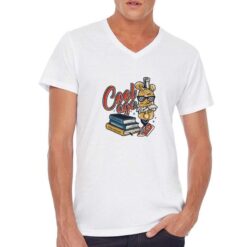Cool Age t-shirt scollo a v personalizzata uomo digitalshirt bianca