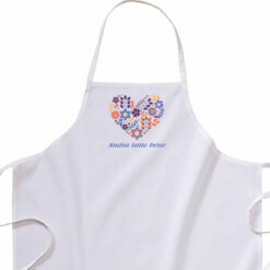 Cuore Fiori traversa grembiule  personalizzata digitalshirt Grembiule lungo cotone
