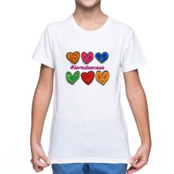 Cuori Murrina t-shirt personalizzata bambino digitalshirt bianca