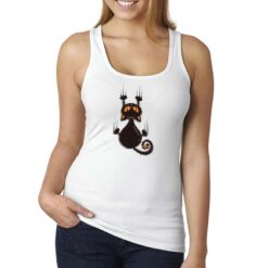 Gatto Artiglio canottiera personalizzata donna digitalshirt bianca