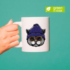 Gatto Incognito tazza ceramica personalizzata digitalshirt