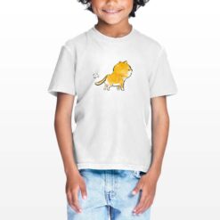 Gatto Puf t-shirt personalizzata bambino digitalshirt bianca