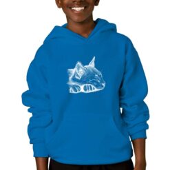 Gatto Puntini felpa con cappuccio personalizzata bambino digitalshirtroyal