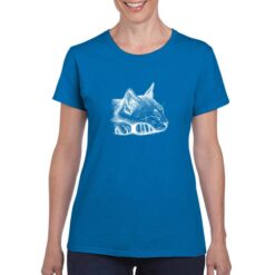 Gatto Puntini t-shirt personalizzata donna digitalshirt royal