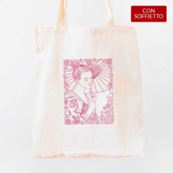 Geisha shopper personalizzata digitalshirt cotone organico