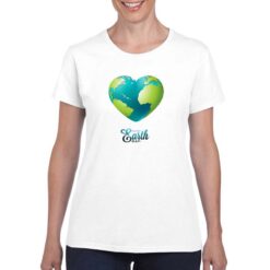 Happy Heart Day t-shirt personalizzata donna digitalshirt bianco