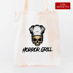 Horror grill shopper personalizzata digitalshirt cotone organico