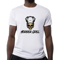 Horror grill t-shirt personalizzata uomo digitalshirt bianca