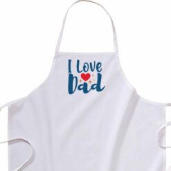 I Love Dad traversa grembiule  personalizzata digitalshirt Grembiule lungo cotone