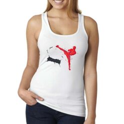 Kickboxing canottiera personalizzata donna digitalshirt bianca