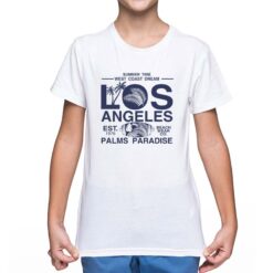 Los Angeles t-shirt personalizzata bambino digitalshirt bianca