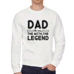 Mito e Leggenda felpa senza cappuccio personalizzata uomo digitalshirt bianca