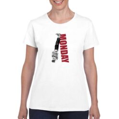 Monday t-shirt personalizzata donna digitalshirt bianco