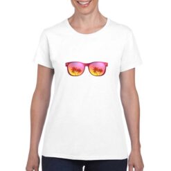 Occhiale da Uomo t-shirt personalizzata donna digitalshirt bianco