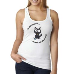 Peccato di Gola canottiera personalizzata donna digitalshirt bianca