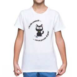 Peccato di Gola t-shirt personalizzata bambino digitalshirt bianca