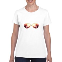 Ray-Ban t-shirt personalizzata donna digitalshirt bianco